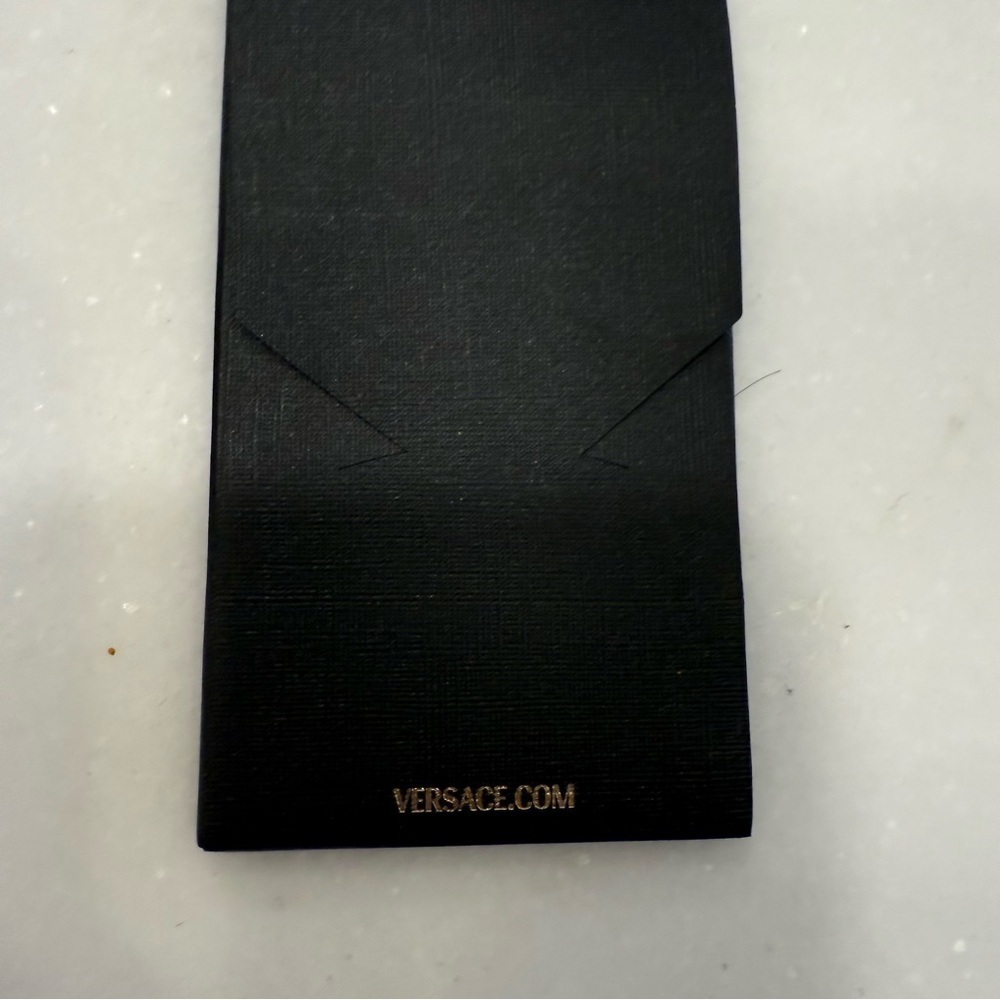 VERSACE Orange Quilted 100% Leather Card Case BRAND NEW - Picture 5 of 10